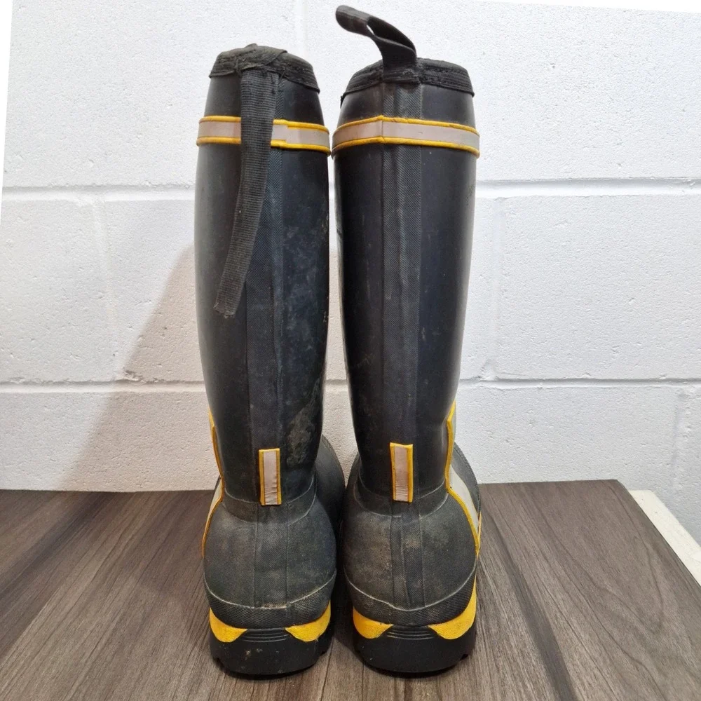 Baffin Industrial Cyclone Men's Black Rubber Safety Toe Work Boots Size 10 US